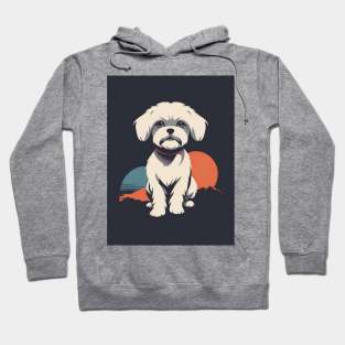 Maltese Dog 1 - Japanese Old Vintage Hoodie